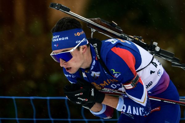 Le savoyard Eric Perrot s'est hissé à la septième place du classement lors de l'épreuve de srpint à la Coupe du monde de biathlon - 20 décembre 2024