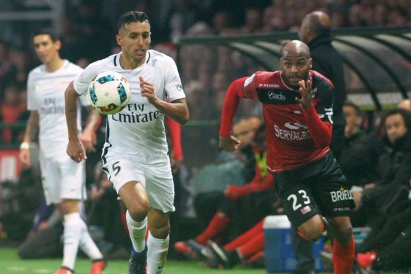 Jimmy Briand a donné le ballon du deuxième but guingampais.