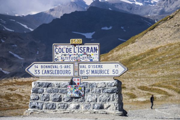 Point de vue depuis le sommet du col de l'Iseran, en Savoie, le 19 août 2021. (Illustration)