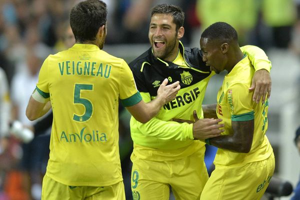 Le FC Nantes face à Montpellier lors du match aller en août 2014