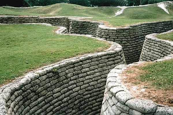 Les tranchées de Vimy, près d'Arras.