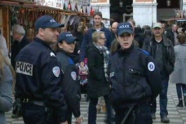 Présence renforcée sur le marché de Noël à Nice. (archive)