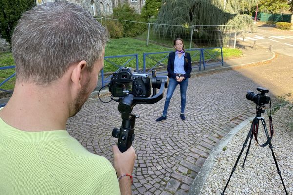 Tournage du clip promotionnel pour attirer les médecins à Sarreguemines.