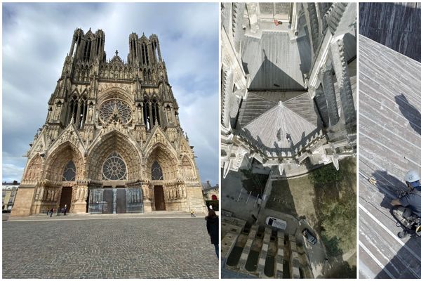 La cathédrale Notre Dame de Reims subit à partir du 1er septembre des travaux de restauration sur la toiture. 