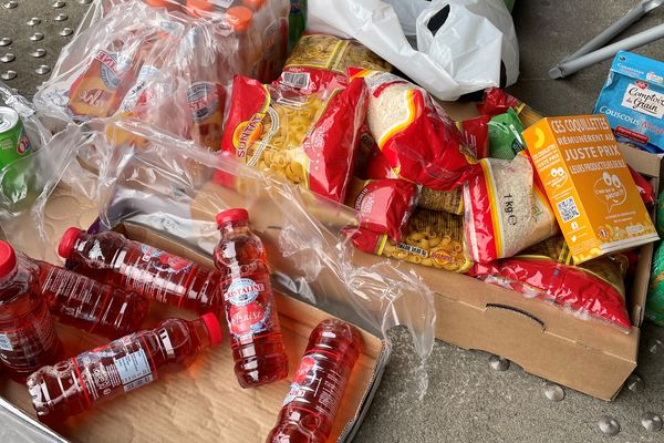 The students were able to collect food for free.