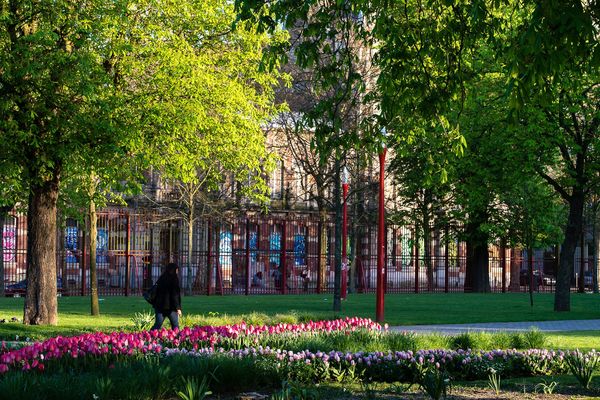 Le parc Lebas à Lille.