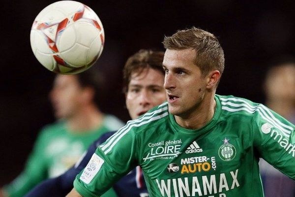 Le défenseur de St Etienne François Clerc en novembre 2012 contre le PSG