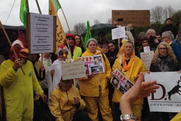 Plusieurs associations et partis politiques appelaient à manifester à Flangebouche ce dimanche 19 mai.