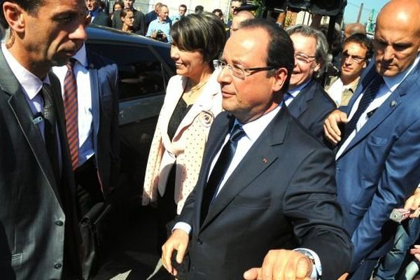 François Hollande à Denain, mardi 3 septembre 2013