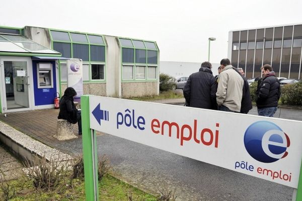 Une agence Pôle emploi à Nantes. 