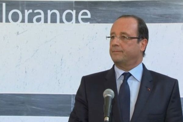 François Hollande à Florange le 26 septembre 2013