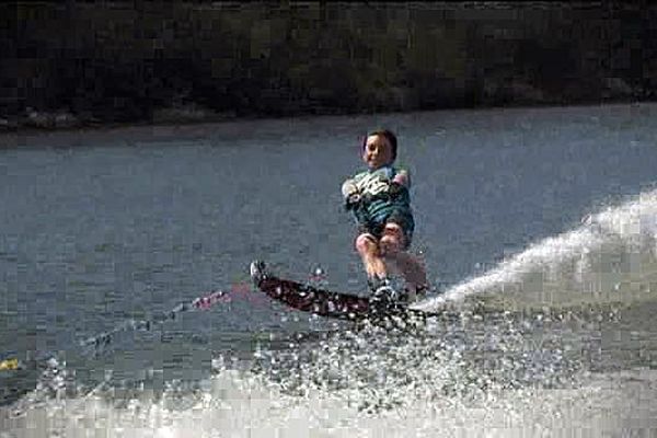 Benjamin Morel, Vice-Champion de France de ski nautique à l'entraînement à Rabodanges (Orne)