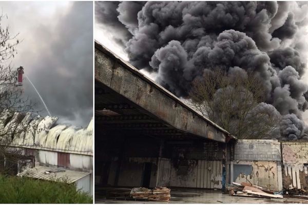 Une cinquantaine de pompiers ont été dépêchés pour éteindre le feu.