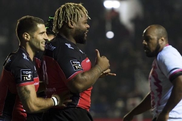 Bastareaud a marqué le 1er essai des Toulonnais face au Stade Français.