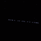 Des satellites Starlink vu de Maîche dans le Jura dimanche 27 octobre au soir.