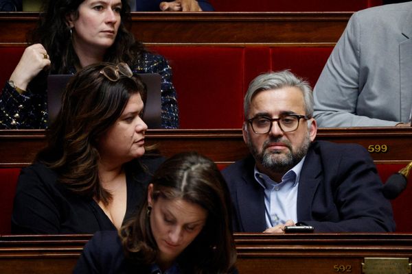 Raquel Garrido et Alexis Corbiere à l'Assemblée nationale en février 2023. (Archives)