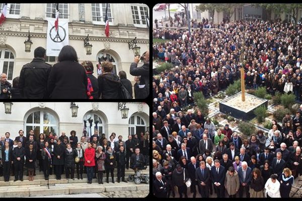 Une minute de silence a été observée ce midi en hommage aux victimes des attentats de Paris