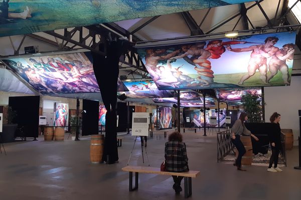 "La Chapelle Sixtine de Michel-Ange, l'exposition" est à la Faïencerie à Bordeaux.