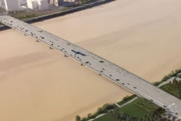 Le futur pont Simone Veil imaginé par l'agence OMA Rem Koolhaas - Clément Blanchet architectes