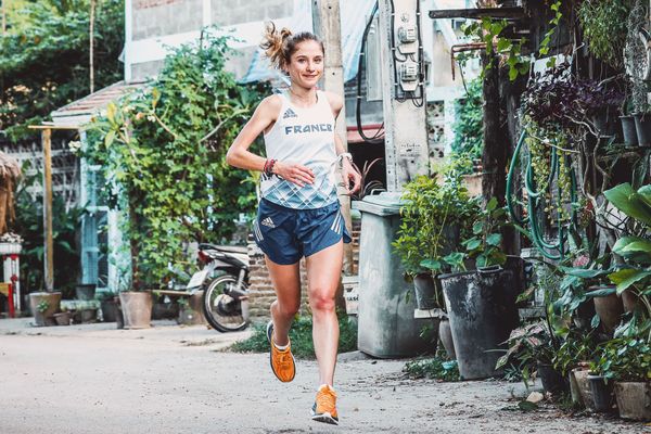 Manon Bohard en préparation des mondiaux de Trail en Thaïlande.