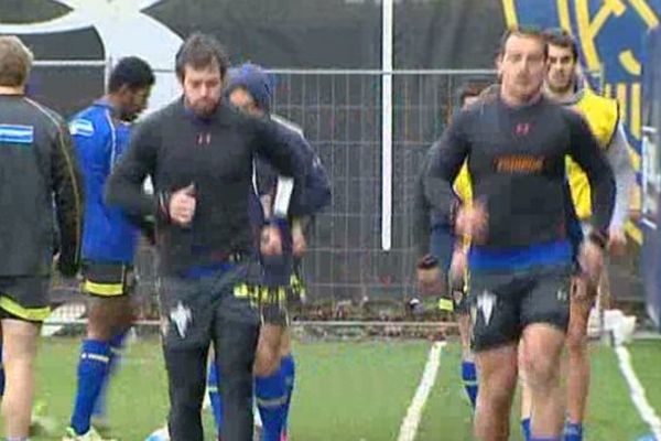 L'ASM à l'entraînement avant sa confrontation face à Bordeaux. 