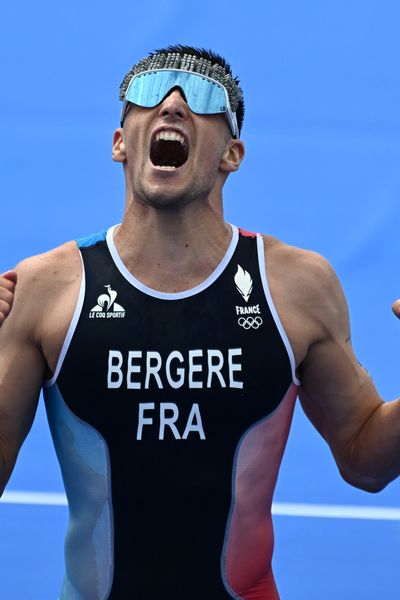 Léo Bergère remporte le bronze au triathlon aux Jo de Paris, le 31 juillet 2024