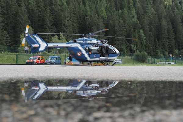 Un hélicoptère du PGHM de Chamonix, le 10 août 2018 (image d'illustration).