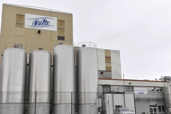 L'usine Lactalis de Craon en Mayenne