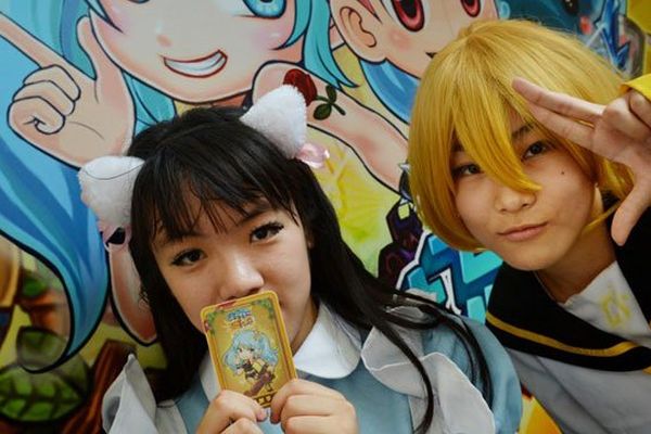 Des "cosplayers" à Pékin