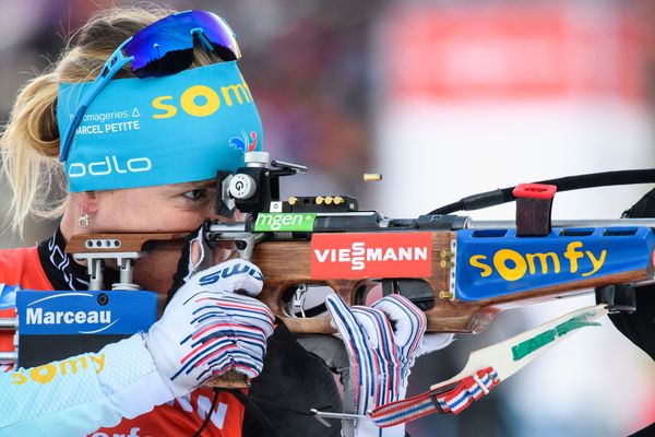 La Jurassienne Bescond, 9e de la mass start dames, est la Française la mieux classée de la course.