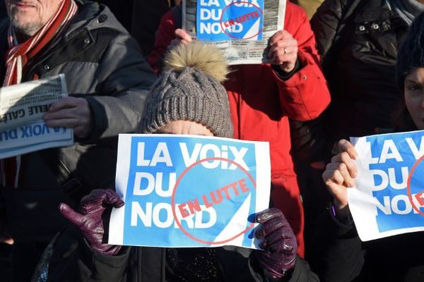 Les salariés de la Voix du Nord luttent depuis plusieurs mois contre un plan social annoncé.