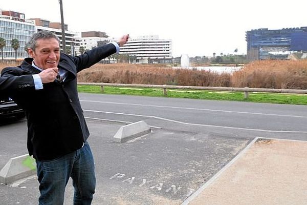 Montpellier - Philippe Saurel, nouveau maire a visé la mairie avec succès - mars 2014.