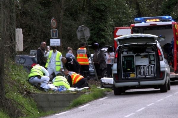 L'accident s'est produit sur la route de Vignarnaud, à l'entrée de Montauban 