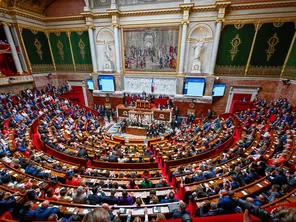 Hémicycle de l'Assemblée nationale, jeudi 18 juillet 2024.