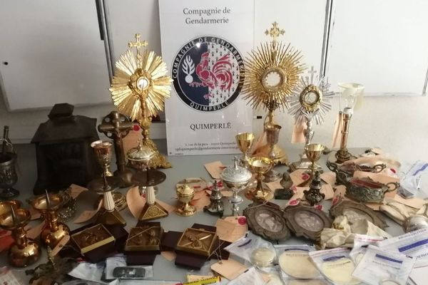 Une partie des objets dérobés a été récupérée par les gendarmes de Quimperlé