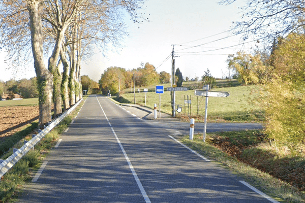 L'accident a eu lieu sur cette route départementale de Haute-Garonne.