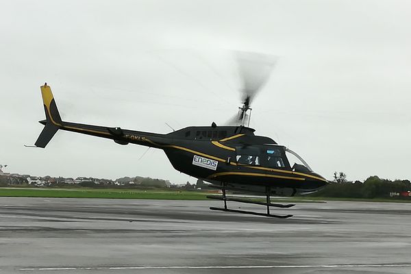 Un Bell 206 pour surveiller l'état des lignes moyenne tension