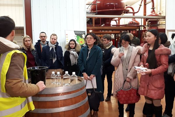 Durant une semaine, 22 étudiants dijonnais en master spécialisé dans le commerce international des vins spiritueux visitent les vignobles de Bordeaux et de Cognac.