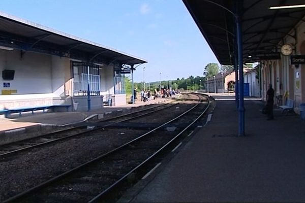 La gare d'Orval, dans le Cher.