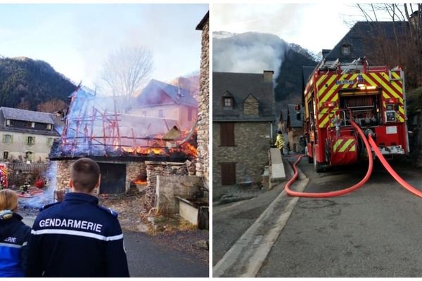 Cinq maisons ont pris feu, ce samedi, à Bourg-d'Oueil.