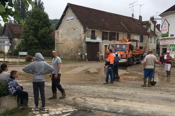Le village de Bellot, après les inondations, le 6 juin 2018.