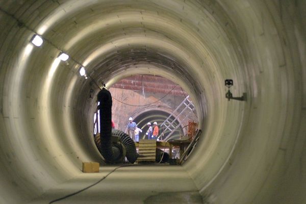 Ici, les travaux de la ligne B du métro toulousain, en 2004.