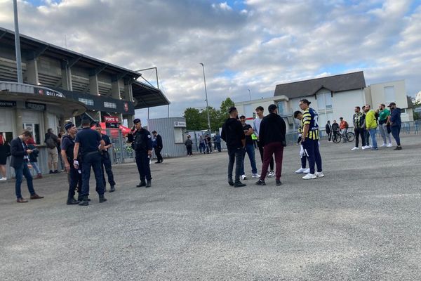 A l'entrée du Stade rennais, jeudi 15 septembre, avant le match contre l'équipe turque