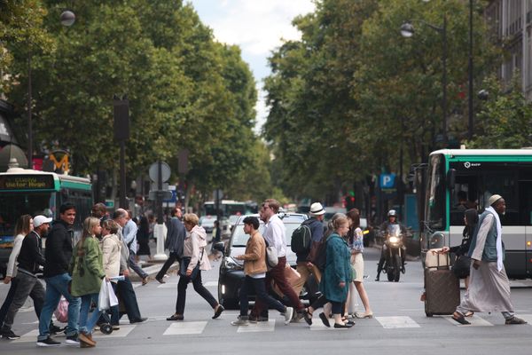 Le boulevard Haussmann, à Paris.