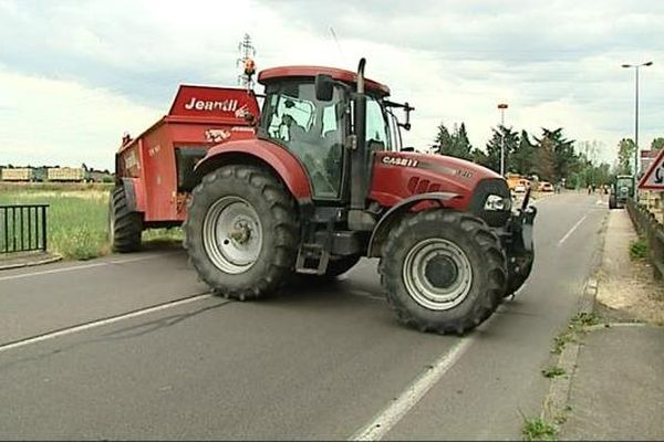 Blocage à Chalon-sur-Sâone