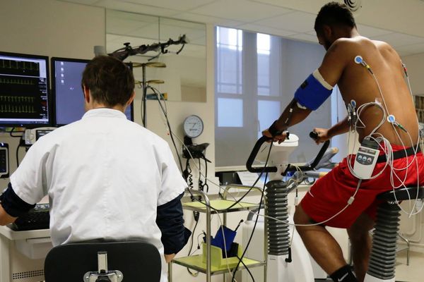 Visites médicales et tests physiques étaient au programme de cette journée de reprise pour les basketteurs de l'Asvel - 10 août 2017