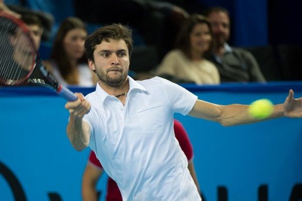 Gilles Simon, le 22 février 2015 lors de la finale de l'Open 13