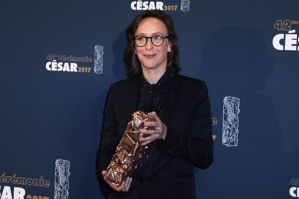 Céline Sciamma, la scénariste de "Ma vie de courgette" à la cérémonie des Césars, le 24 février 2017 à Paris.