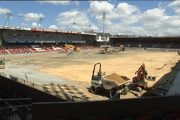 Le stade du Roudourou en chantier