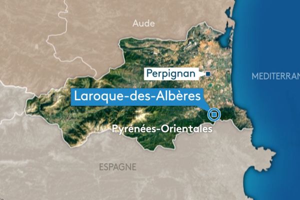 L'accident s'est produit sur la petite commune de Laroque-des-Albères, située à proximité de Perpignan - novembre 2019.